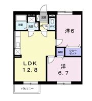スカイガ－デンBの間取り画像