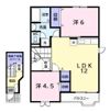 クレストヒルズBの間取り画像