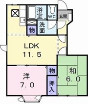 シャトー竹島の間取り画像