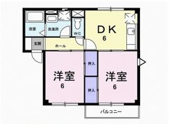 クレセントイワイの間取り画像
