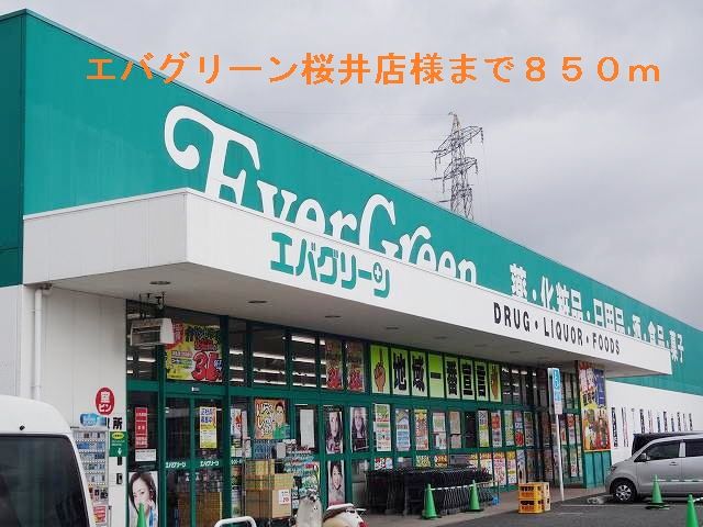 近くのエバーグリーン桜井店まで850m（徒歩11分）