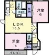クレスト－ル宮内の間取り画像