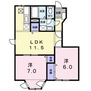 エスポワール紫音Aの間取り画像