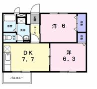 エスポワールAの間取り画像