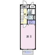 メゾンサンスカイAの間取り画像