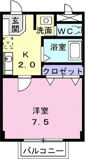 エスポアール宿の間取り画像