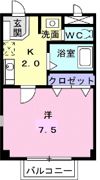 エスポアール宿の間取り画像