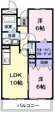 VILLAGE水車の間取り画像