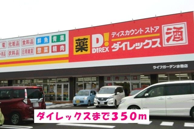近くのダイレックスまで350m（徒歩5分）