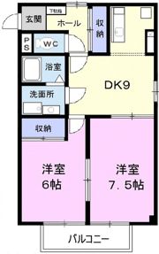 コンフォール南小泉の間取り画像