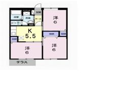 シャルマン北川毛Aの間取り画像