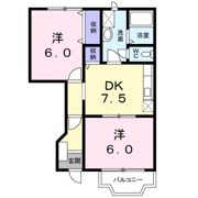 フラワーヒル Aの間取り画像