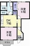 シャン・ド・ボムBの間取り画像