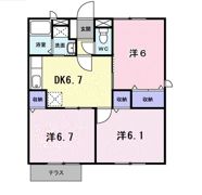 プレミ－ル加茂Aの間取り画像