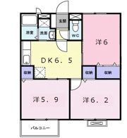 プレミ－ル加茂Bの間取り画像