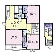 メゾンソレイユ Bの間取り画像
