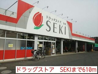 近くのドラッグストア SEKIまで610m(徒歩8分)