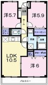 ファミール・サンフジの間取り画像