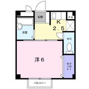 スパシオ川原Ⅱの間取り画像