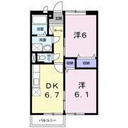 エルディム見次Aの間取り画像