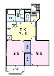 グリーンヒルフジ2の間取り画像
