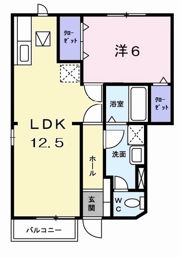 メゾンソレイユⅡの間取り画像