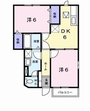 メゾンソレイユⅡの間取り画像