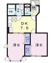 シャルマンヴィラージュAの間取り画像