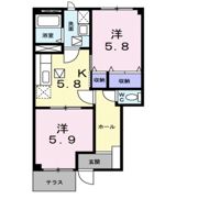 ヴィラエゾBの間取り画像