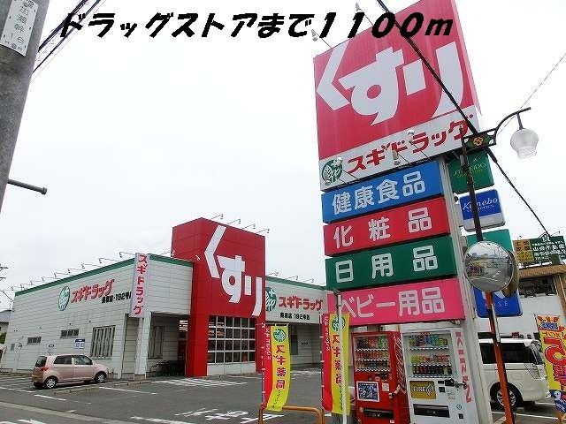 近くのスギ薬局まで1,100m（徒歩14分）