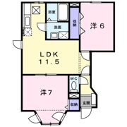 サンライズBの間取り画像