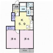 ドミール北小路の間取り画像