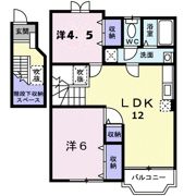 サンウエストヒルズDの間取り画像