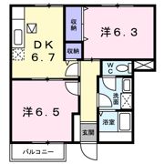 シャン・ド・フルールⅠの間取り画像