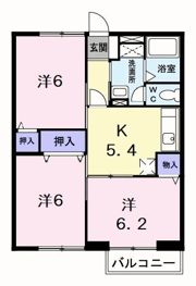 ハレクラニIの間取り画像