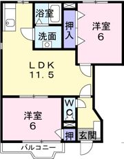 ロジュマン・リーヴの間取り画像