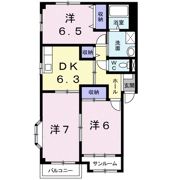 ボヌール・メゾンⅠの間取り画像