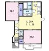 クレストール黒江Ⅱの間取り画像