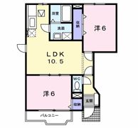 コーポラスカームⅡの間取り画像