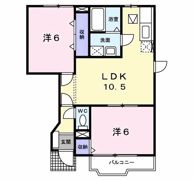 コーポラスカームⅡの間取り画像