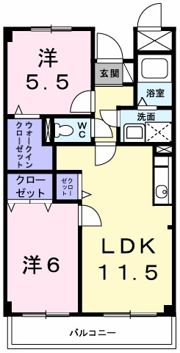 ポレール伊川 Ⅱの間取り画像