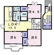 ドミールIの間取り画像