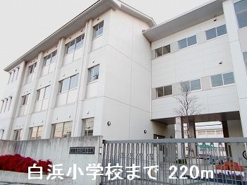 近くの白浜小学校まで220m（徒歩3分）