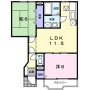 joli cour Aの間取り画像