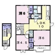 シャインウエストヒルズAの間取り画像