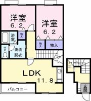 ハイム高岡 Ⅱの間取り画像