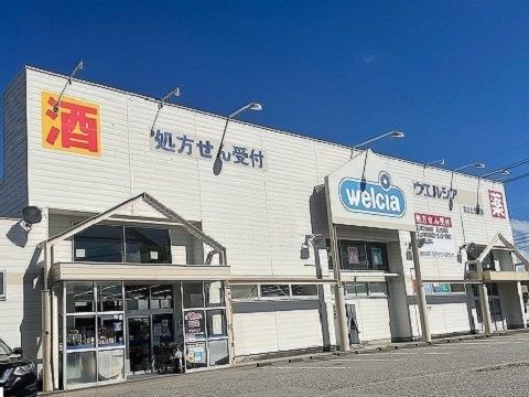 近くのウエルシア上飯野店まで600m（徒歩8分）