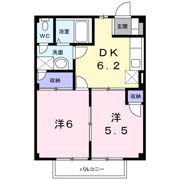 香登里パレスの間取り画像