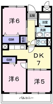 シャルマン今宿の間取り画像