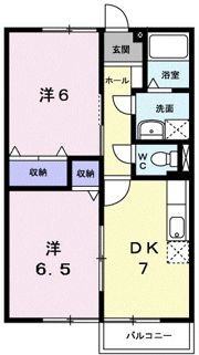 グレイスフルコートAの間取り画像